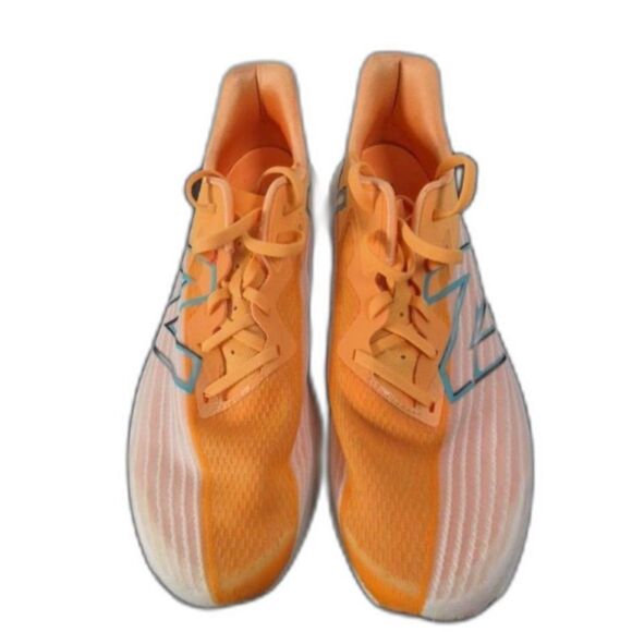 New Balance FuelCell Rebel V2 Orange and White Running Shoes - Men's Size 11.5 - Picture 1 of 7